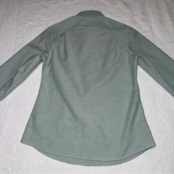 Women’s Audi Button Up Shirt Long Sleeves Light Green Fremont Costume Car Sale - Picture 4 of 12
